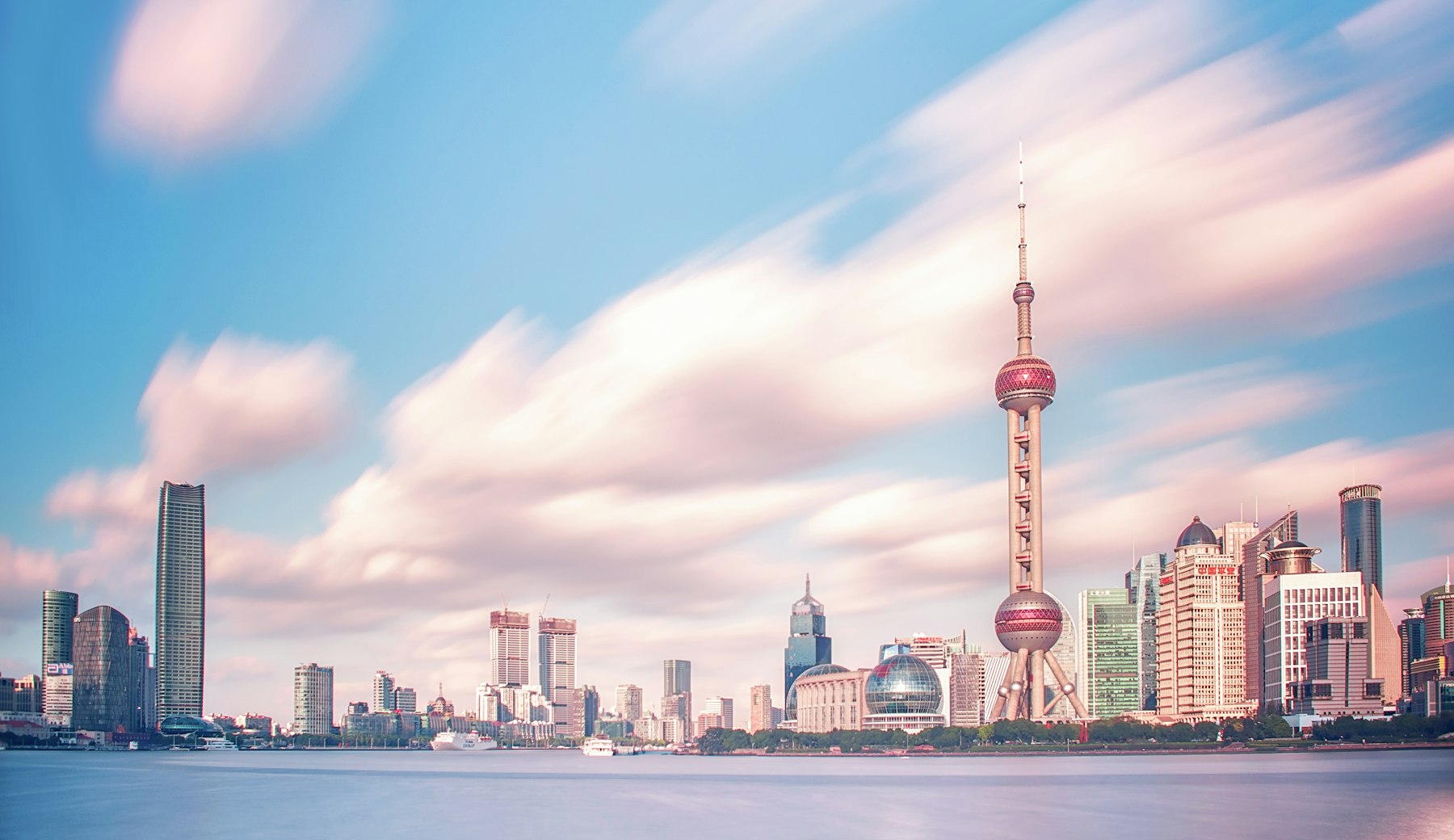 Shanghai skyline across the Huangpu River